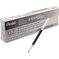 Pentel Gel Pen Refills, f/EnerGel, 0.7mm, Fine, 12/BX, Black Ink PK PENLR7ABX